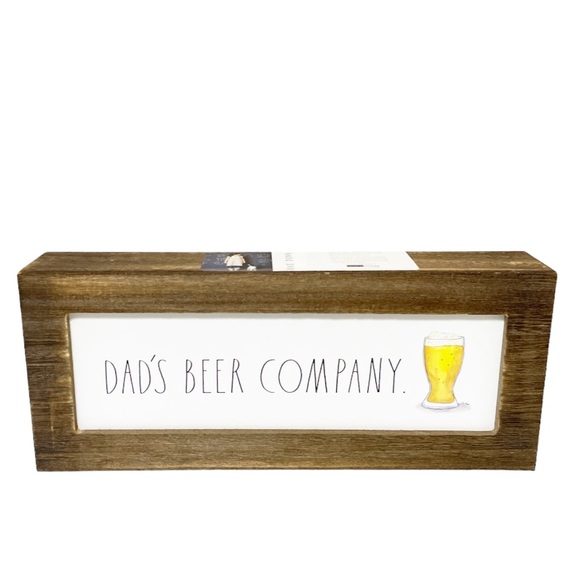 NEW Rae Dunn DAD’S BEER COMPANY 🍺Wooden Sign - Picture 1 of 7
